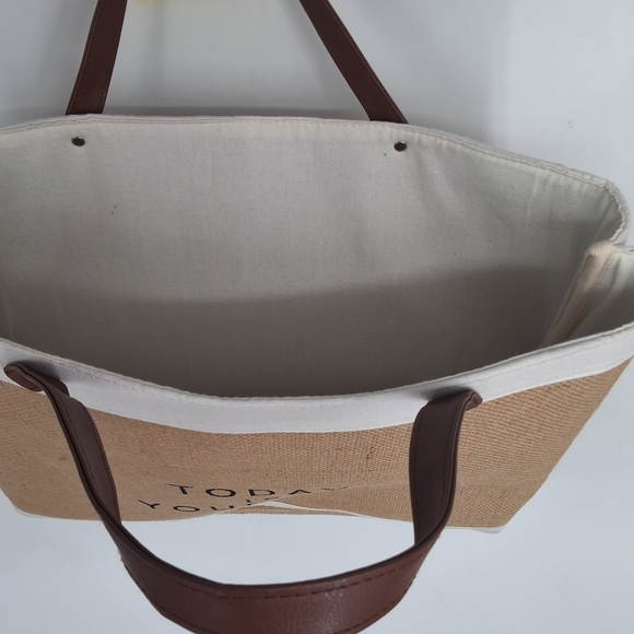 Canvas Tote Bag with Inspirational Quote - Picture 3 of 3